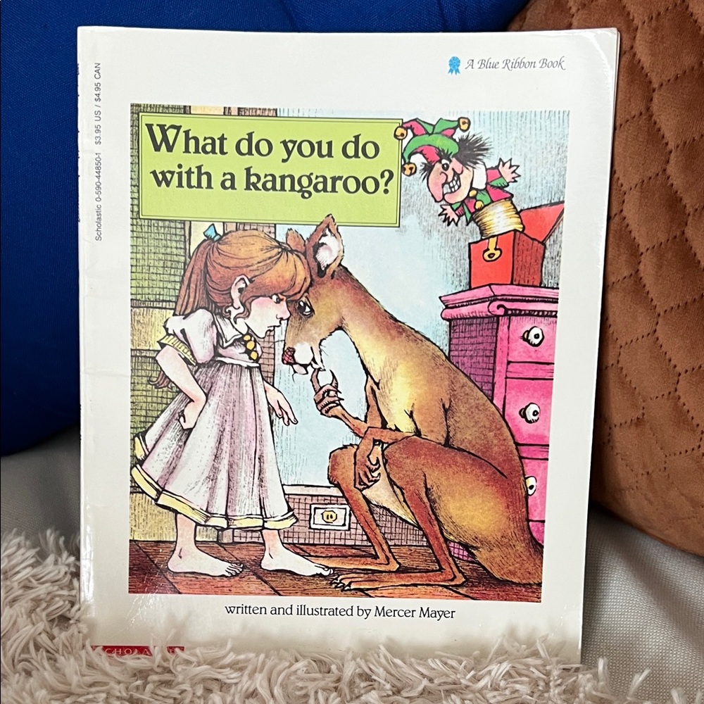 VINTAGE children's book "What Do You Do with a Kangaroo?" by Mercer Mayer. 1970s